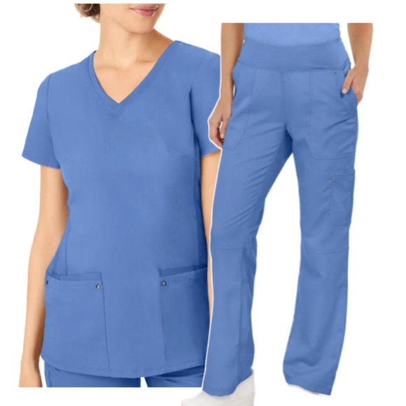 Healing Hands Purple Label Juliet Top & Tori Pants Scrub SET size XS ~ EUC ~ - Picture 1 of 14